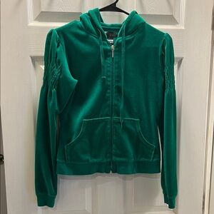 Mandee Green Zip-Up Hoodie